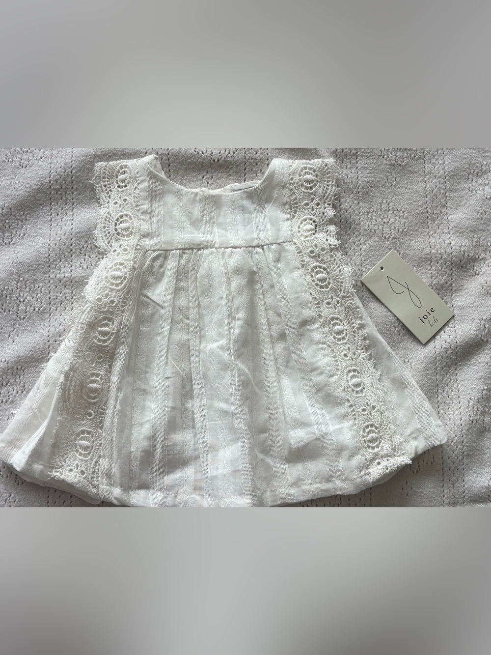 Joie NWT White Cotton Top | Feminine Bow Detail